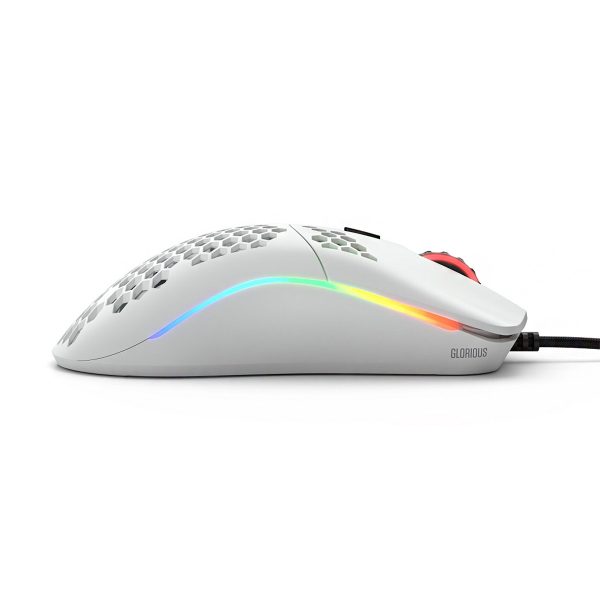 4 - Glorious - Model D Minus RGB Gaming Mouse - Matte White