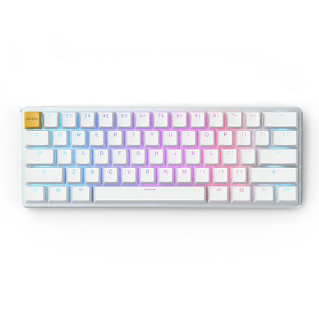 Glorious - GMMK - Compact Pre-Built Gaming Keyboard - White Ice Edition