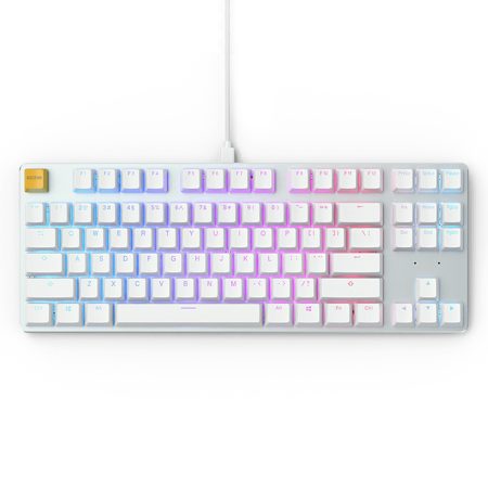 Glorious - GMMK - White Ice Edition - Modular Mechanical Gaming Keyboard - TENKEYLESS