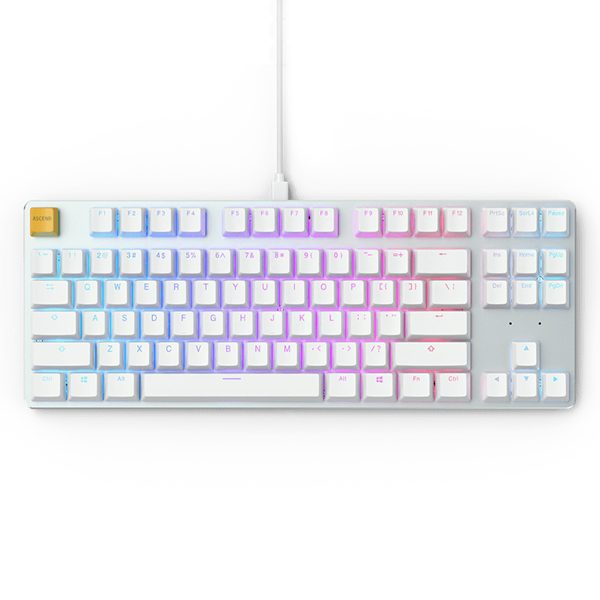 1 - Glorious - GMMK - White Ice Edition - Modular Mechanical Gaming Keyboard - TENKEYLESS