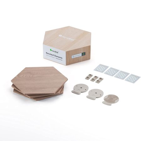 Nanoleaf - Elements - Wood Hexagon Expansion Pack 3 Panels