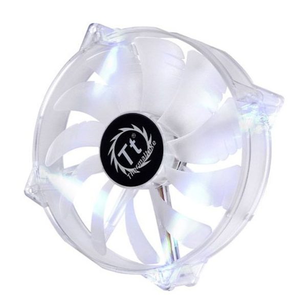 1 - Thermaltake - Pure 20 - LED White 200mm Transparent Case Fan