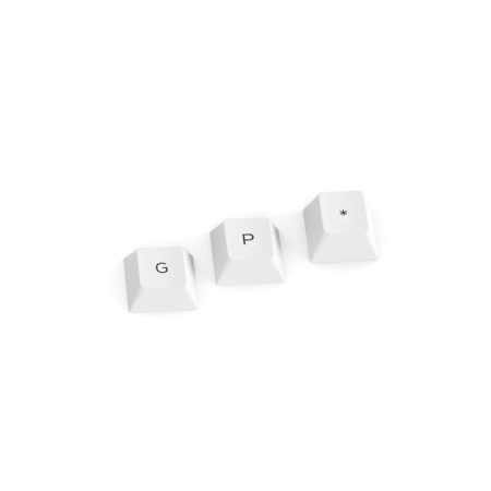 2 - Glorious - GPBT Keycaps - PBT Keycap Set - Arctic White