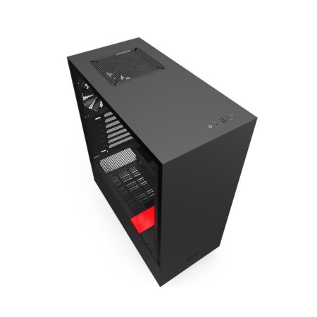 2 - NZXT H510 - Mid-Tower PC Gaming Case - Matte Black & Red
