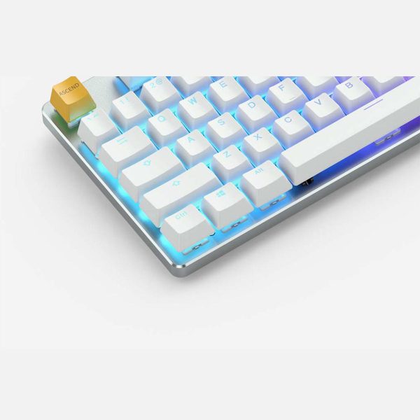 3 - Glorious - GMMK - White Ice Edition - Modular Mechanical Gaming Keyboard - TENKEYLESS