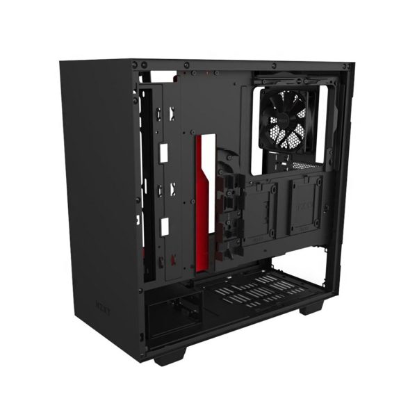 4 - NZXT H510 - Mid-Tower PC Gaming Case - Matte Black & Red
