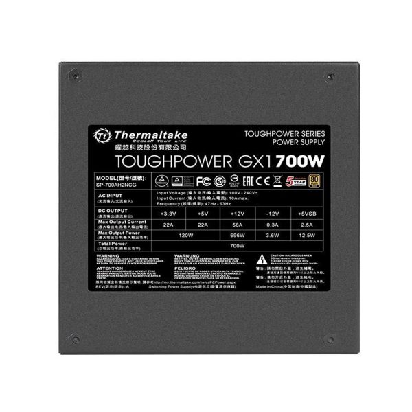 4 -Thermaltake - Toughpower GX1 - 700W 80 PLUS Gold Power Supply