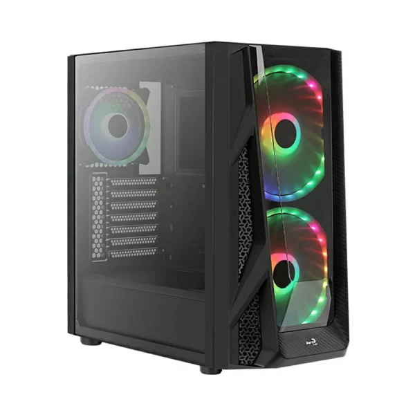 1 - Aerocool - NightHawk Duo Tempered Glass ARGB Mid Tower Chassis