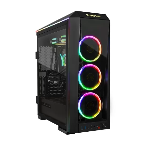 1 - Gamdias - Talos P1A - Tempered Glass RGB Mid-Tower Chassis