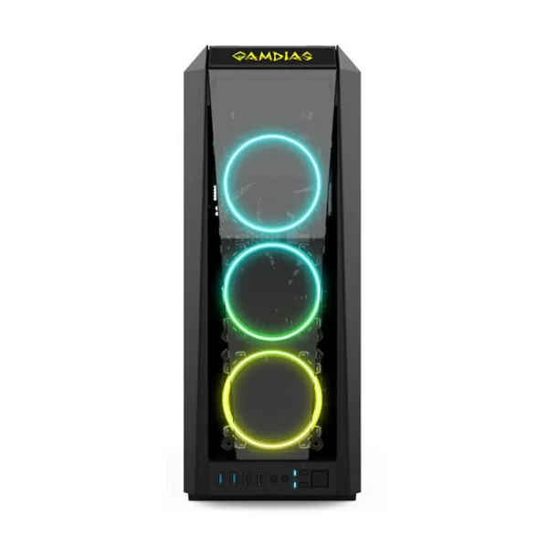2 - Gamdias - Talos P1A - Tempered Glass RGB Mid-Tower Chassis
