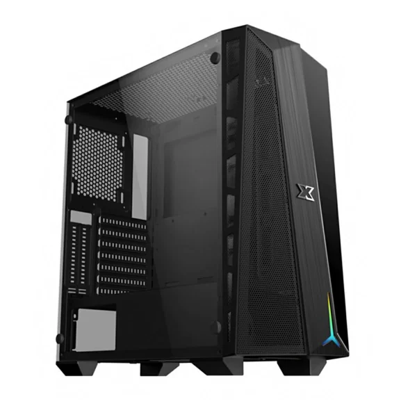 2 - Xigmatek - Cyclops - Black Tempered Glass ARGB Mid Tower Chassis