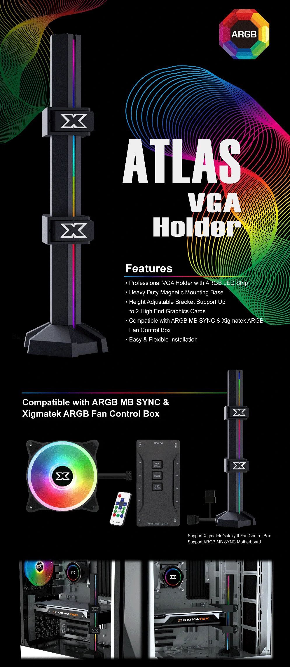 Overview Xigmatek - Atlas VGA Holder