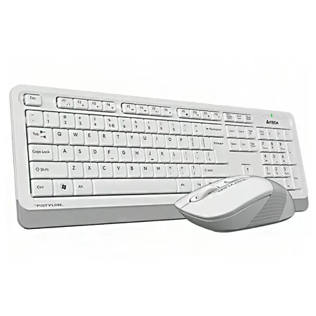 A4Tech - FG1010S Wireless Mouse & Keyboard Combo - White