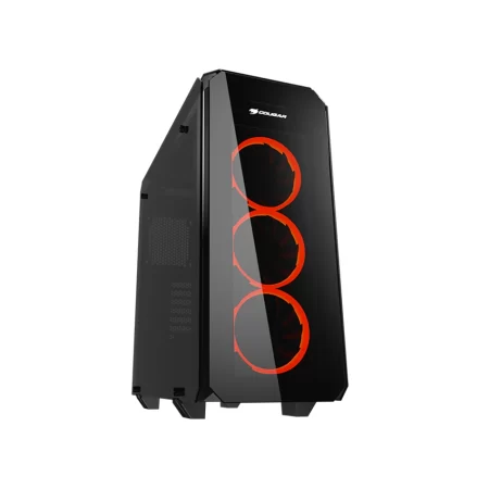 Cougar - Puritas - Enhanced Cooling Tempered Glass Panel Mid-Tower Case
