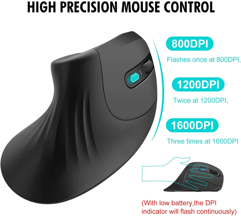 Overview 5 - Havit - MS550GT Wireless Vertical Mouse