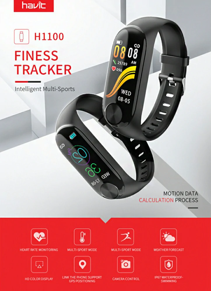 Overview - Havit - H1100 Fitness Tracker