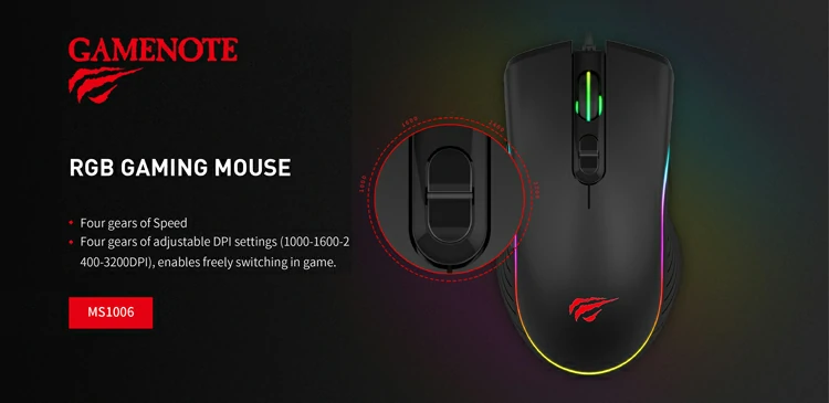 Overview - Havit - MS1006 RGB Backlit Gaming Mouse