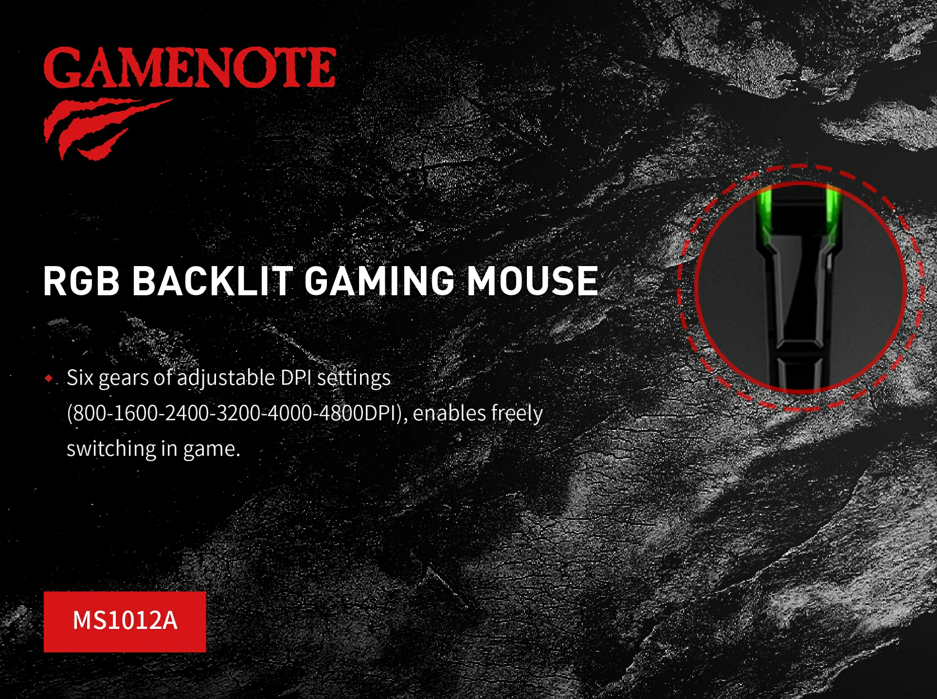 Overview - Havit - MS1012A Gamenote RGB Backlit Gaming Mouse