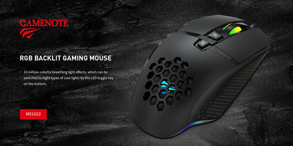 Overview - Havit - MS1022 RGB LED Gaming Mouse