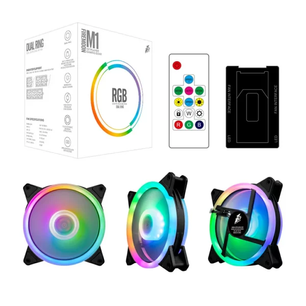 1 - 1st Player - Firemoon M1 RGB Fans PC Cooling Kit