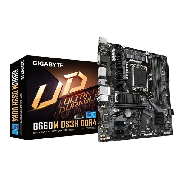 1 - Gigabyte B660M DS3H DDR4 B660 Intel LGA1700 M-ATX Motherboard