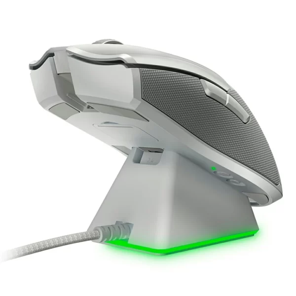 2 - Razer Viper Ultimate Ambidextrous Gaming Mouse with Razer HyperSpeed Wireless Charging Dock - Mercury White