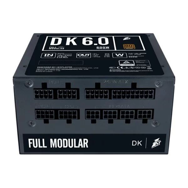 4 - 1st Player DK6.0 PS-600AX 600W 80 Plus Bronze Certified Full Modular PSU