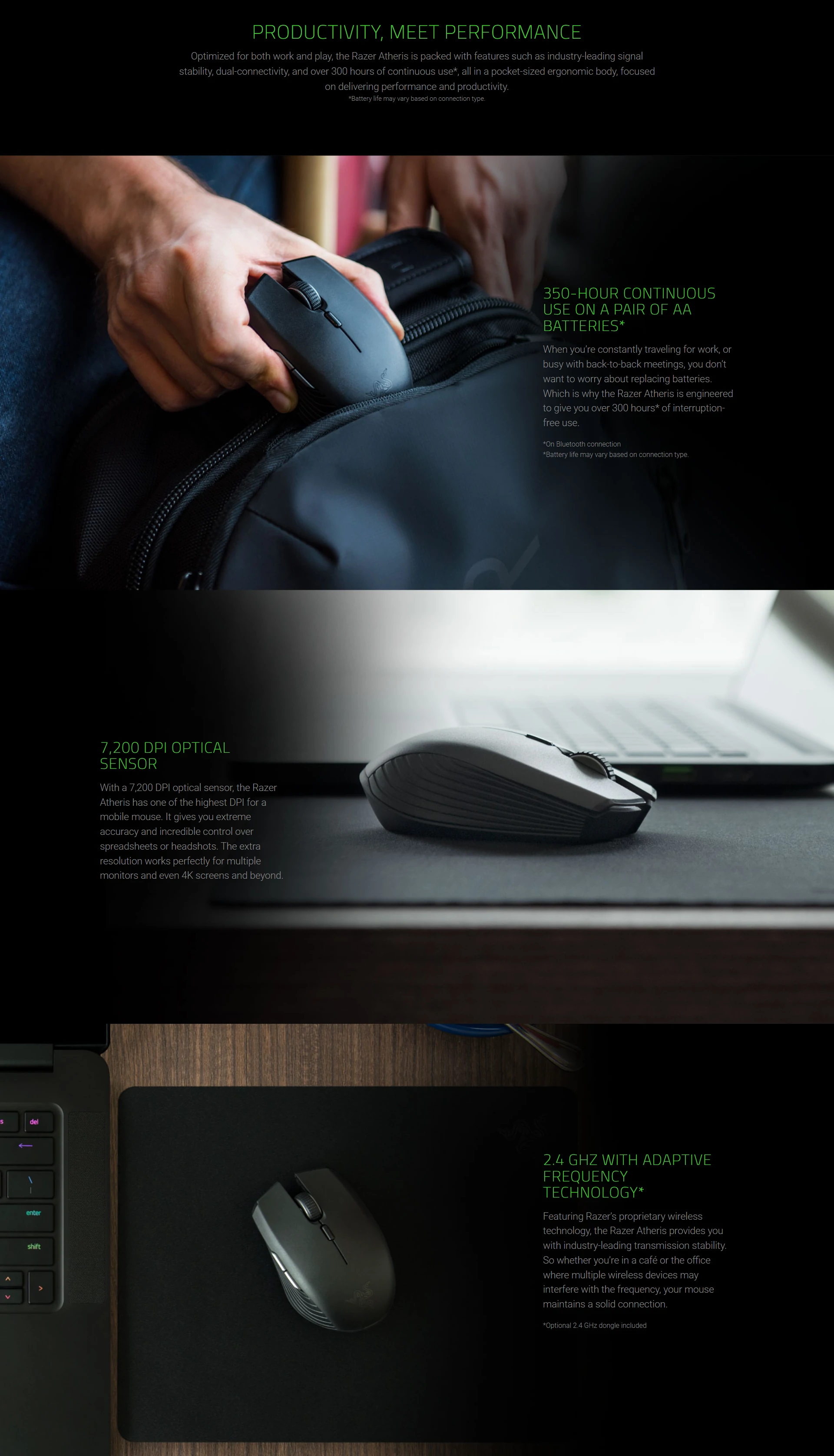 Overview - Razer Atheris Wireless Notebook Ergonomic Mouse