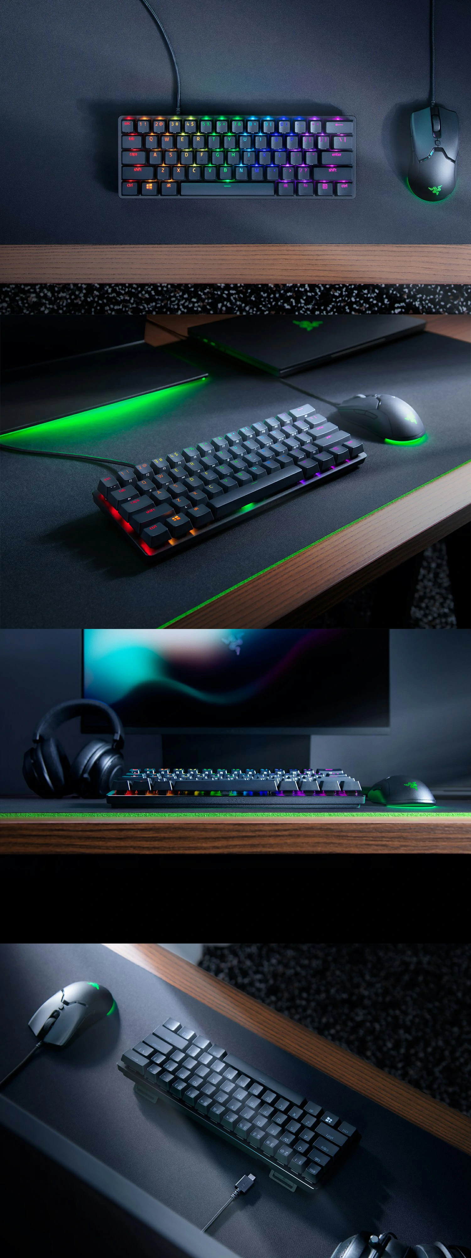 Overview - Razer Huntsman Mini 60% Gaming Keyboard with Razer Optical Switch - Blackjpg