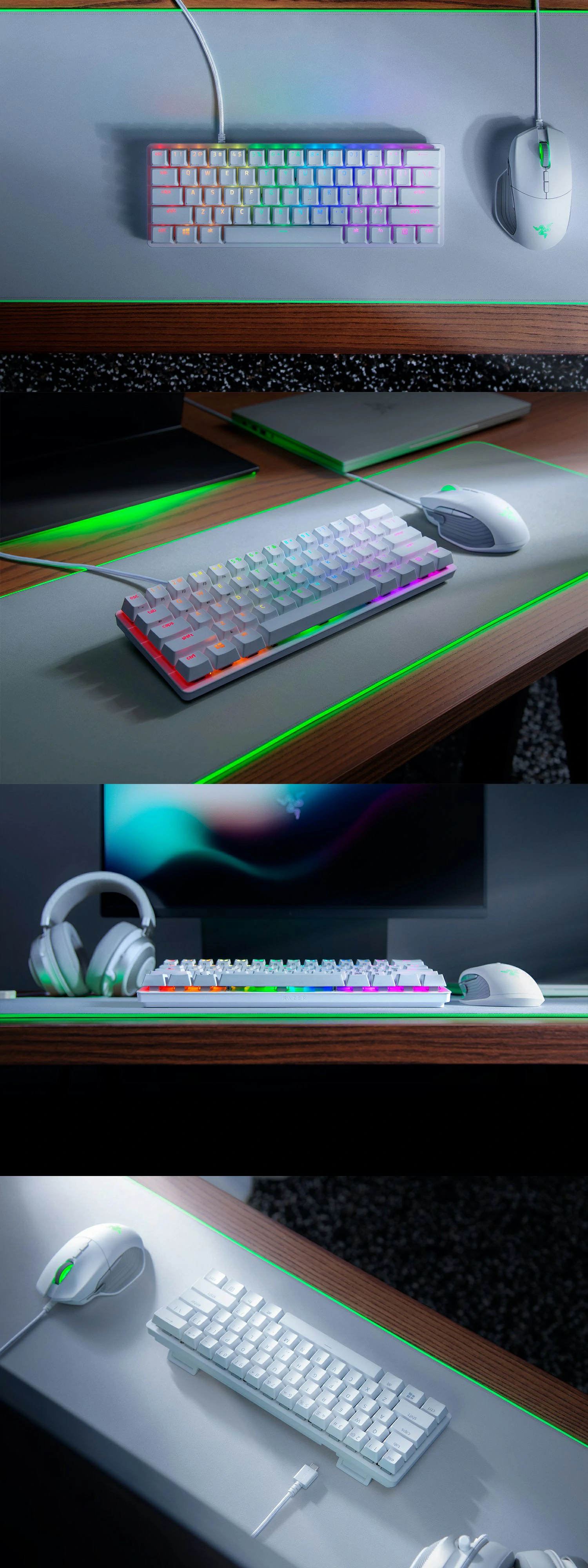 Overview - Razer Huntsman Mini 60% Gaming Keyboard with Razer Optical Switch - White