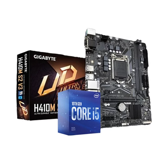 1 - Intel i5-10400F + Gigabyte H410M H V3 Motherboard Combo