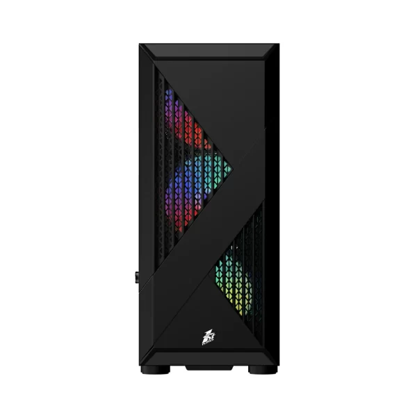 1 - 1st Player F3A Black ATX Gaming Case - With (3) F1-3 Pin RGB Fans