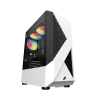 1 - 1st Player F3A White ATX Gaming Case - With 3 F1-3 Pin RGB Fans