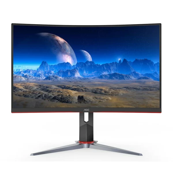1 - AOC CQ27G2 27-inch Super Curved Frameless Gaming Monitor