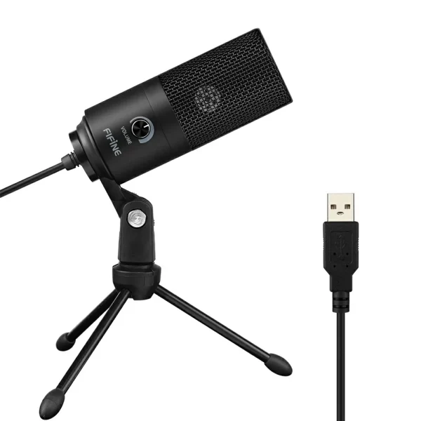 1 - Fifine K669B Metal USB Condensor Microphone