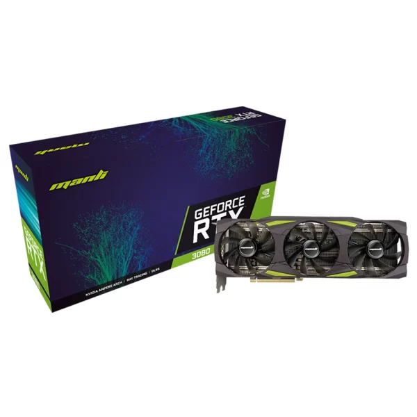 1 - Manli GeForce RTX 3080 Triple Fan 10GB Graphics Card