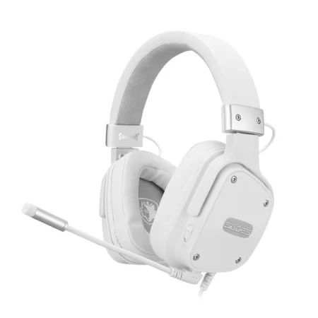 Sades SnowWolf Stereo Headphones with Noise-Reduction Microphone