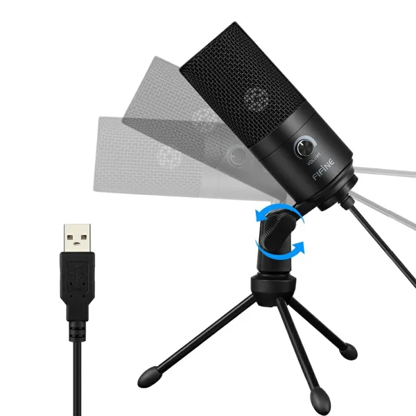 2 - Fifine K669B Metal USB Condensor Microphone