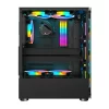 3 - 1st Player Firedancing V2A Black ATX Gaming Case - With 4 G6-4pin Fans